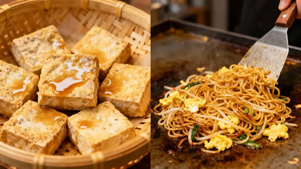 Hidden gem street foods: Changsha fermented stinky tofu and Northeast grilled cold noodles
