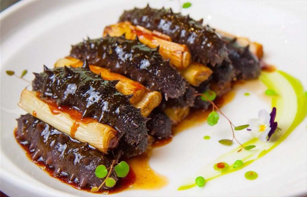 Shandong cuisine braised sea cucumber signature dish from Lu regional cooking tradition