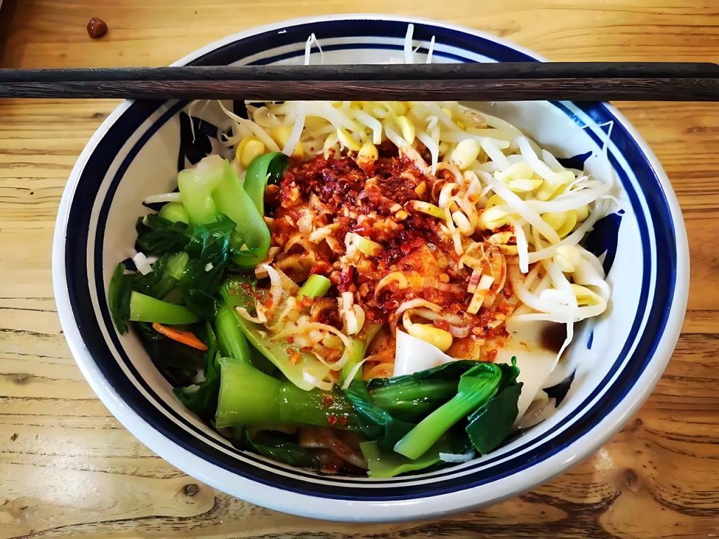 shanxi youpo mian oil splashed noodles 